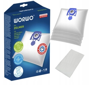 WORKI DO ODKURZACZA ZELMER ODYSSEY BOSCH 4 SZT. + 1 FILTR