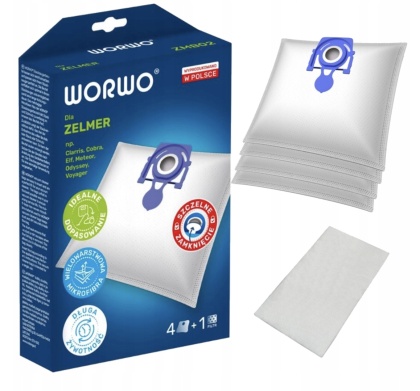 WORKI DO ODKURZACZA ZELMER ODYSSEY BOSCH 4 SZT. + 1 FILTR