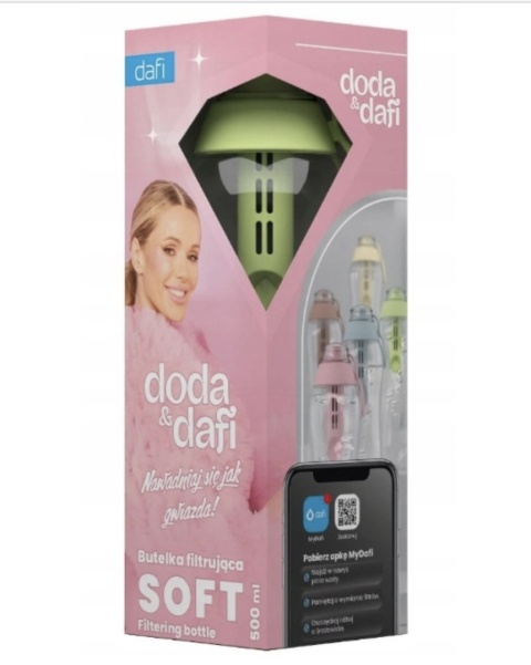Butelka Filtrująca Dafi Soft 0,5 Pistacjowa z Filtrem Węglowym