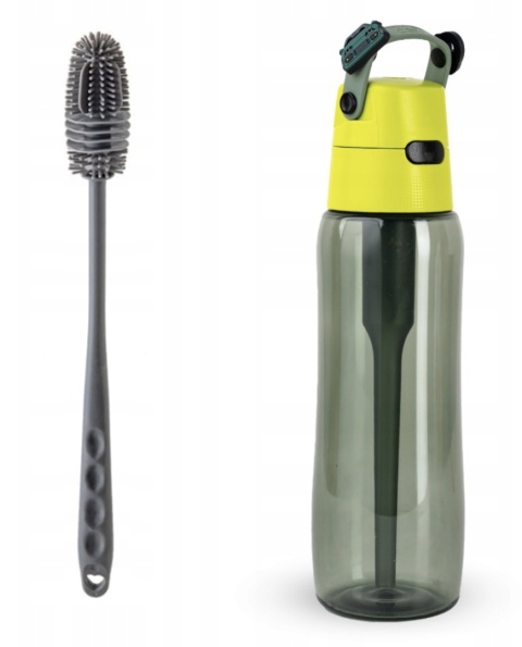 Butelka Na Wodę Dafi Żółta SOLID 0,7 LEGEND + FILTR Węglowy BTS + SZCZOTKA