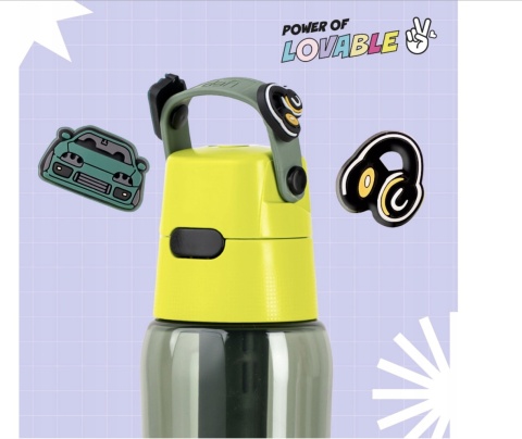 Butelka Na Wodę Dafi Żółta SOLID 0,7 LEGEND + FILTR Węglowy BTS + SZCZOTKA