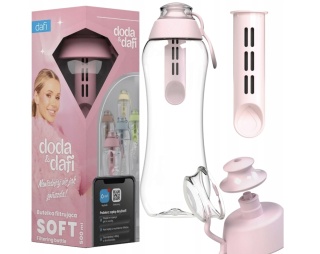 Butelka filtrująca DAFI SOFT 0,5L +1 (baby pink) - DODA Limited Edition
