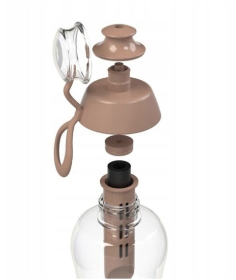 Butelka filtrująca DAFI SOFT 0,5L +1 (mocha mousse) - DODA Limited Edition + SZCZOTKA