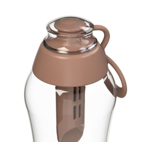 Butelka filtrująca bidon Dafi SOFT 0,7L Mocha Mousse + FILTR + SZCZOTKA