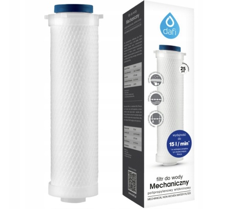 Dafi Przepływowy filtr do wody polipropylenowy 25 µm - 1 szt.