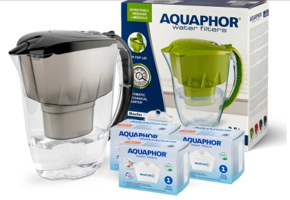 Dzbanek filtrujący Aquaphor AMETHYST 2,8 l + 3 wkłady maxfor B25, CZARNY