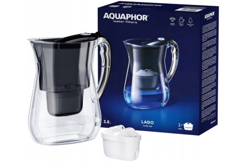 Dzbanek filtrujący z Tritanu Aquaphor LAGO + Wkład Maxfor+ CZARNY