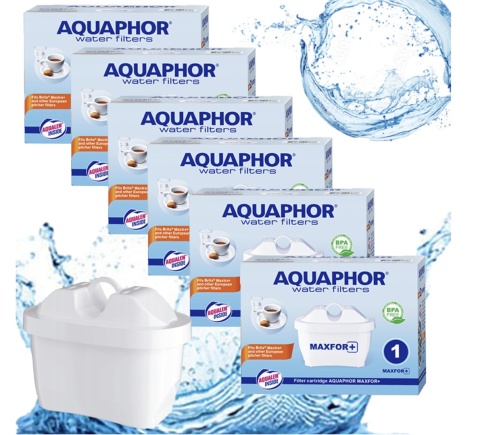 Filtr Wkład filtrujący Aquaphor Maxfor+ BRITA, DAFI - 6 sztuk
