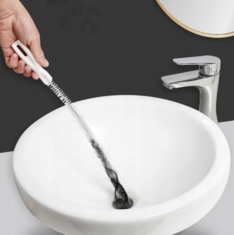 SZCZOTKA DO CZYSZCZENIA RUR ODPŁYWU ZLEWÓW BRODZIKÓW WANIEN WYCIOR UDRAŻNIA