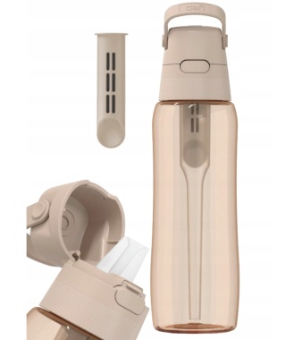Butelka filtrująca z Tritanu Dafi SOFT 0,7L cappuccino barwiona + 1 filtr