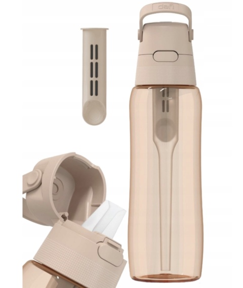 Butelka filtrująca z Tritanu Dafi SOFT 0,7L cappuccino barwiona + 1 filtr