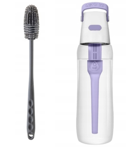 Butelka filtrująca z Tritanu Dafi SOLID 0,7l Lawendowa + filtr + szczotka