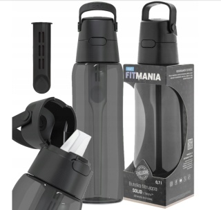 Butelka filtrująca z Tritanu Dafi SOLID 0,7l czarna barwiona + FILTR + SZCZOTKA