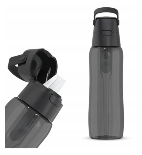 Butelka filtrująca z Tritanu Dafi SOLID 0,7l czarna barwiona + FILTR + SZCZOTKA