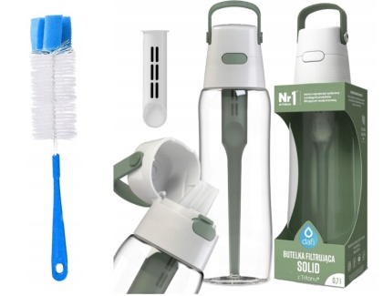 Butelka filtrująca z Tritanu Dafi SOLID 0,7l szałwiowa z filtrem