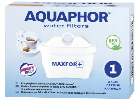 Dzbanek filtrujący szklany Aquaphor Glass biały + 7 filtrów (4Mg+3+)