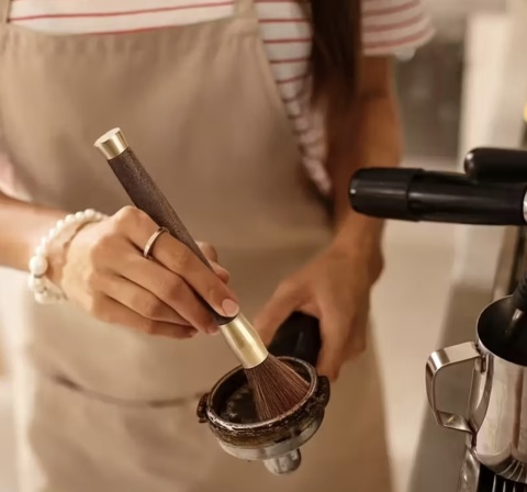 Profesjonalny pędzel - szczotka BluePlan do czyszczenia ekspresu, młynka, kolby - 1 szt.