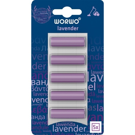WORWO WKŁAD ZAPACHOWY DO ODKURZACZA LAWENDA WZ10AB ZAPACH LAWENDOWY 5 SZTUK