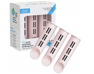 Zestaw filtrów DAFI do butelki Soft i Solid Baby Pink/Pudrowy Róż (3 szt.)
