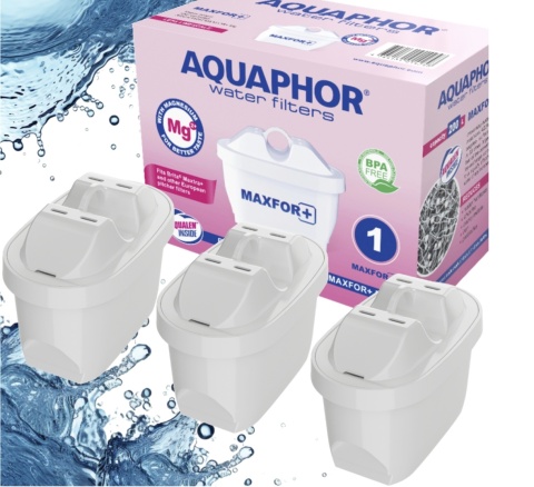 3 szt. Wkłady filtrujące do dzbanka Aquaphor Maxfor + MG