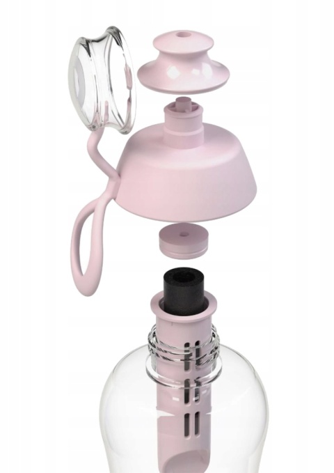 Butelka filtrująca DAFI SOFT 0,5L +1 (baby pink) - DODA Limited Edition + SZCZOTKA