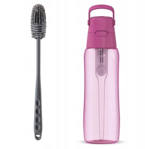 Butelka filtrująca Dafi SOLID 0,7l Flamingowa Róż barwiona + filtr + SZCZOTKA