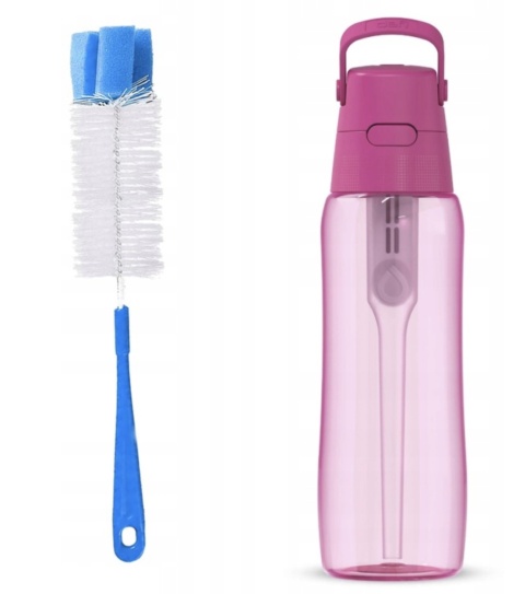 Butelka filtrująca Dafi SOLID 0,7l Flamingowa Róż barwiona + filtr + SZCZOTKA