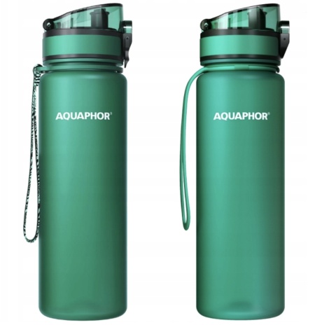 Butelka filtrująca z Tritanu Aquaphor City 1L Butelkowa Zieleń + 1 FILTR