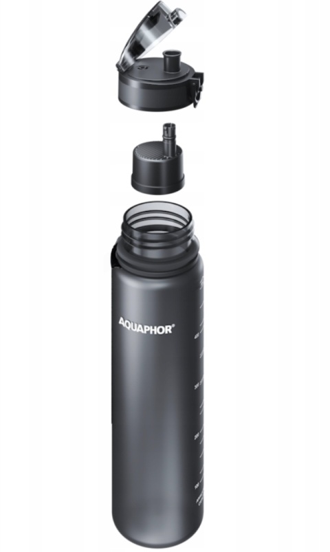 Butelka filtrująca z Tritanu Aquaphor City 1L Czarna/Black + 1 FILTR