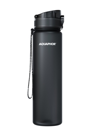 Butelka filtrująca z Tritanu Aquaphor City 1L Czarna/Black + 1 FILTR