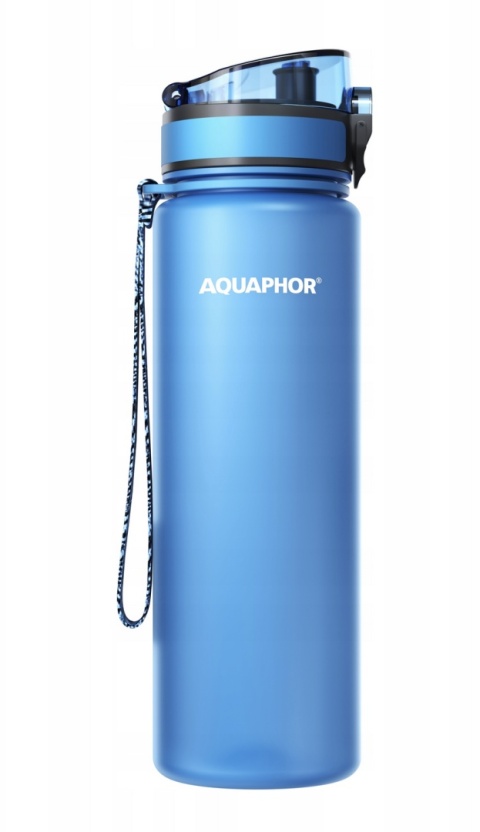 Butelka filtrująca z Tritanu Aquaphor City 800 ml Niebieska