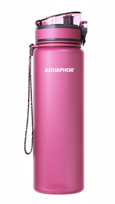 Butelka filtrująca z Tritanu Aquaphor City 800 ml Różowa/Pink