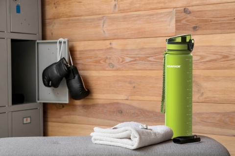 Butelka filtrująca z Tritanu Aquaphor City 800 ml Zielona + SZCZOTKA