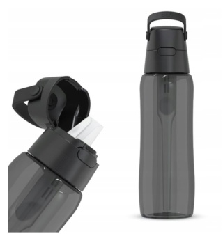 Butelka filtrująca z Tritanu Dafi SOLID 0,7l czarna barwiona z filtrem