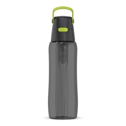 Butelka filtrująca z Tritanu Dafi SOLID 0,7l czarna limonkowa z 1 filtrem