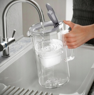 Dzbanek filtrujący szklany Aquaphor Glass 2,5l + 2 Maxfor+, CZARNY