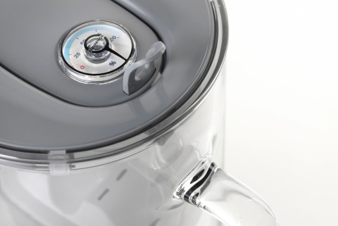 Dzbanek filtrujący szklany Aquaphor Glass 2,5l + 4 Maxfor+ , SZARY