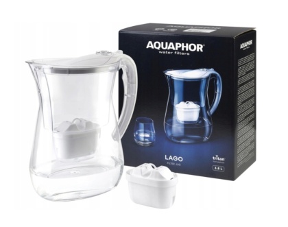 Dzbanek filtrujący z Tritanu Aquaphor LAGO + Wkład Maxfor+ BIAŁY