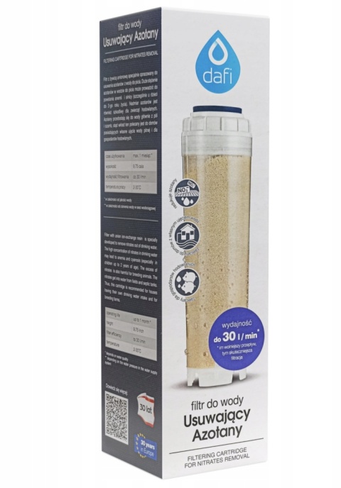 Filtr wkład azotanowy DAFI wkład z żywicą anionową - 1 szt.
