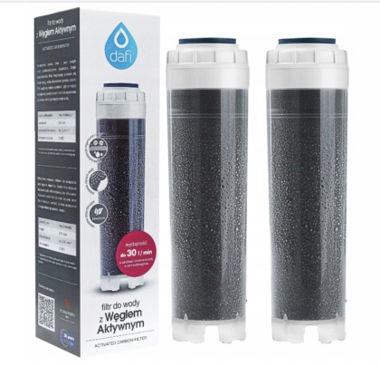 Filtr wkład do wody DAFI z węglem aktywnym 10 cali 25 mikron - 2 szt