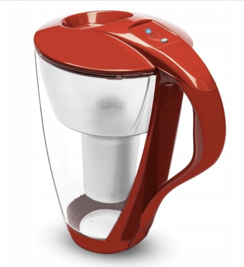 Szklany dzbanek Dafi CRYSTAL LED 2L MAKOWY + 5 wkładów Classic