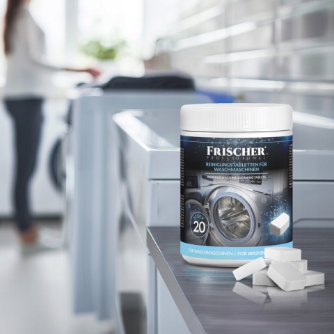 TABLETKI DO CZYSZCZENIA PRALKI ODKAMIENIAJĄCE NEUTRALIZUJĄCE ZAPACH 20szt
