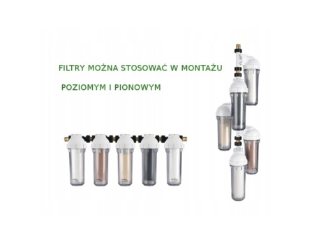 Zestaw 3 filtrów EKO DAFI: żywiczny, węglowy, polipropylenowy 25 µm