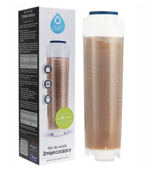 Zestaw 3 filtrów EKO DAFI: żywiczny, węglowy, polipropylenowy 25 µm